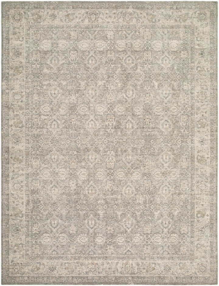 Buddug Traditional Gray And Beige Rug - The Rug Decor