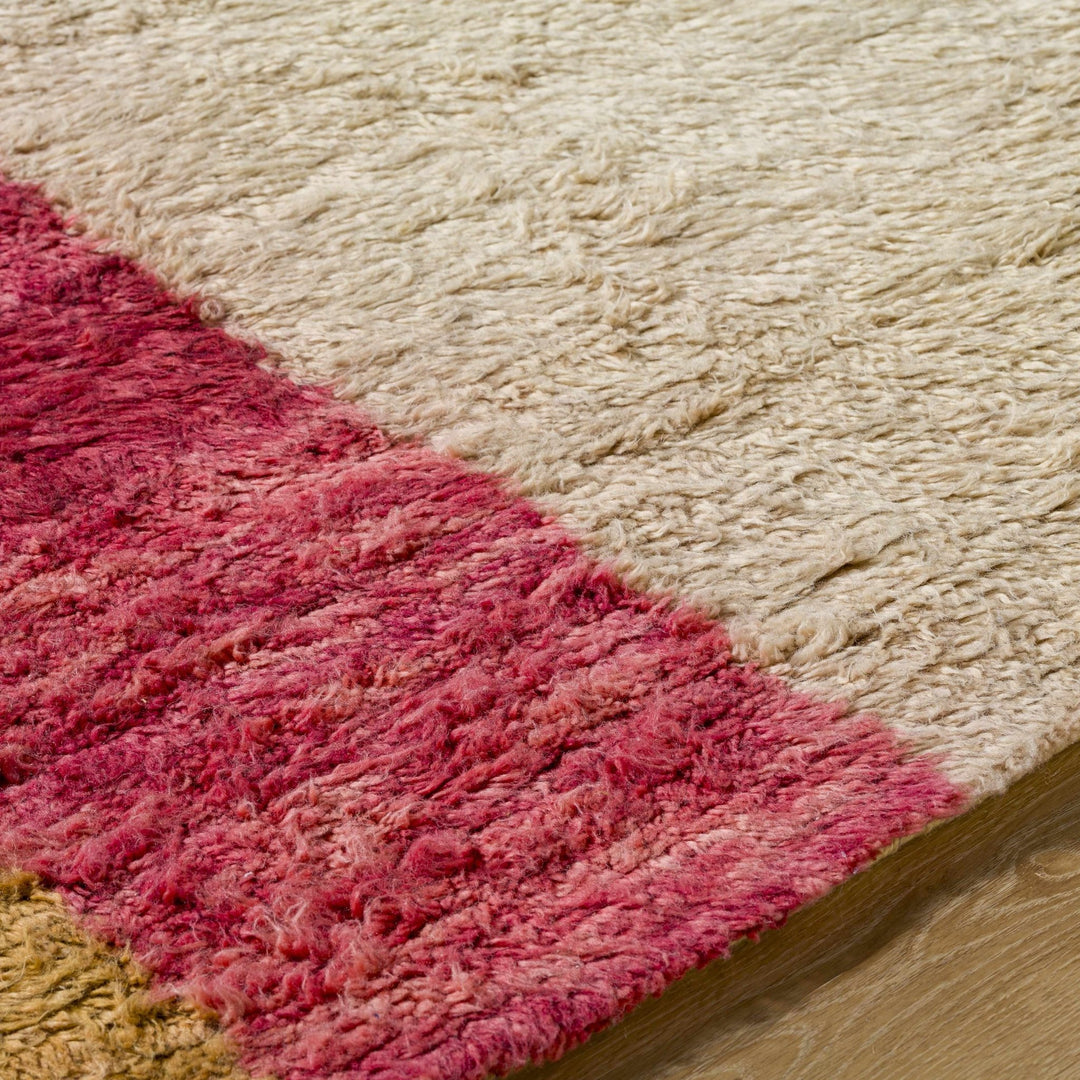 Budrys Modern Abstract Design Gold Hand Tufted Wool Area Rug - The Rug Decor