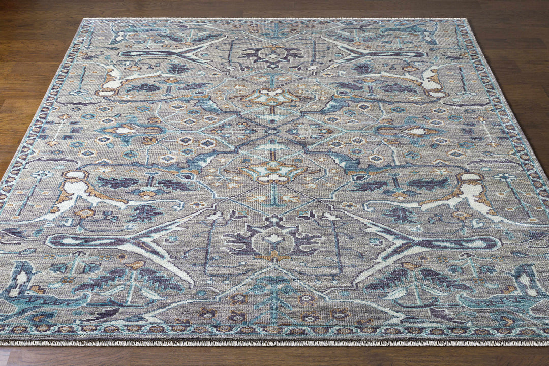 Bugasan Taupe Traditional Style Hand Knotted Wool Area Rug