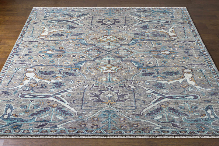 Bugasan Taupe Traditional Style Hand Knotted Wool Area Rug