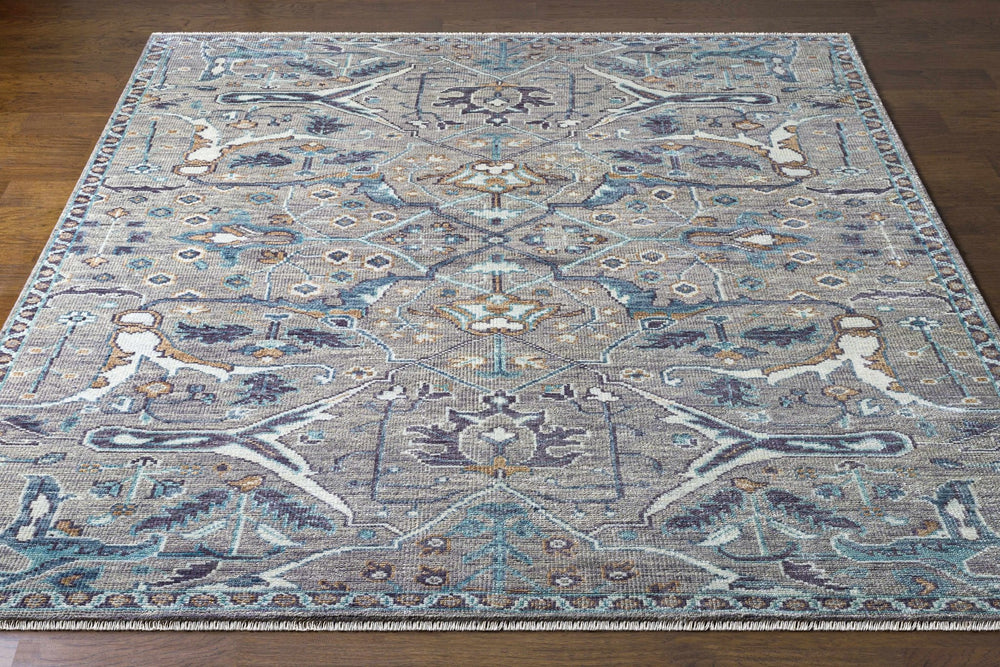 Bugasan Taupe Traditional Style Hand Knotted Wool Area Rug - The Rug Decor