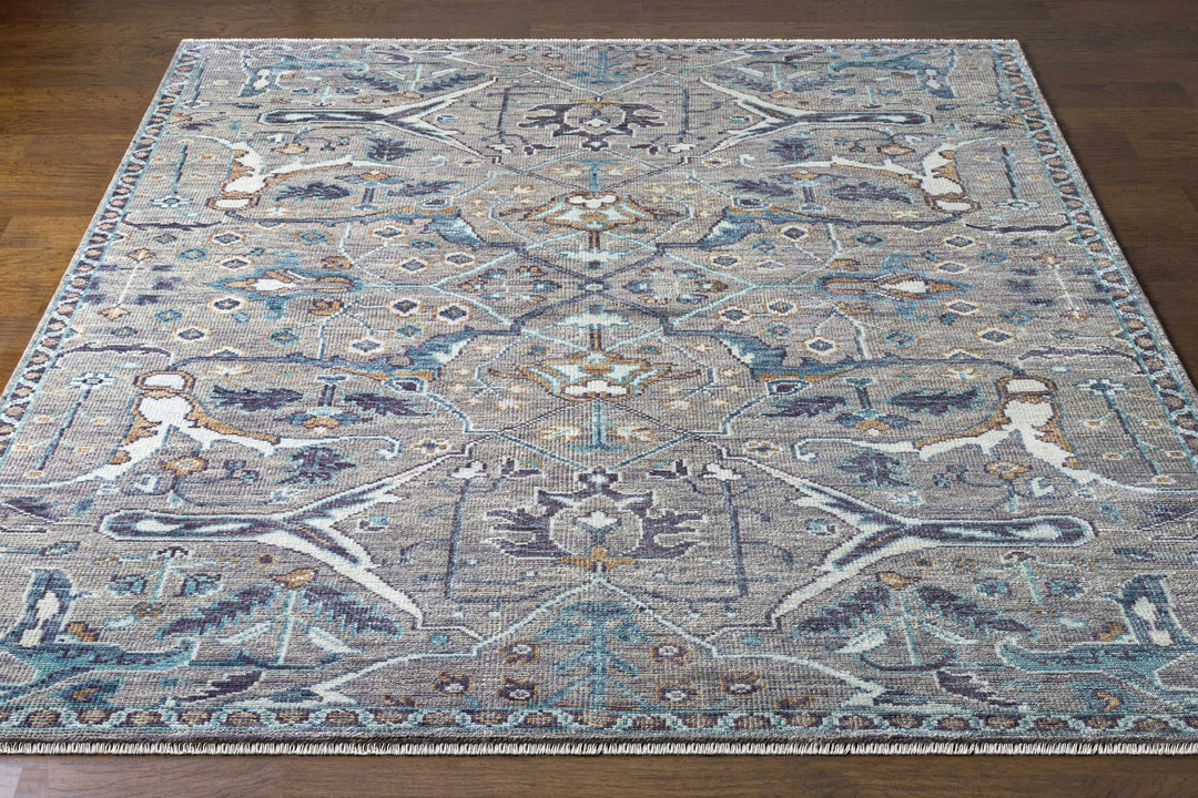 Bugasan Taupe Traditional Style Hand Knotted Wool Area Rug - The Rug Decor