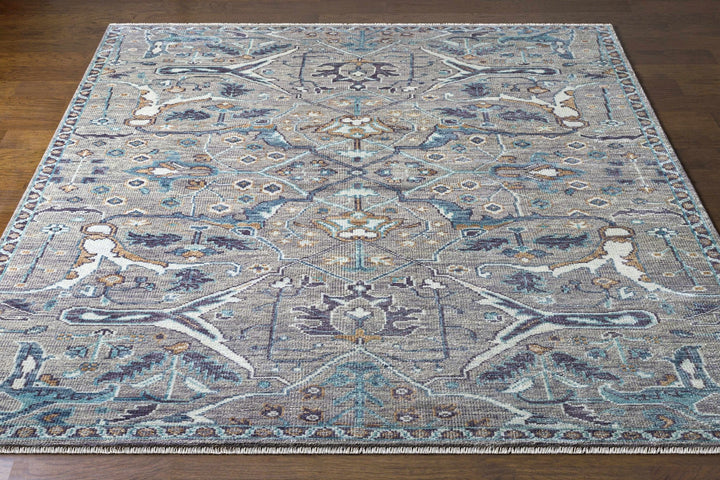 Bugasan Taupe Traditional Style Hand Knotted Wool Area Rug - The Rug Decor