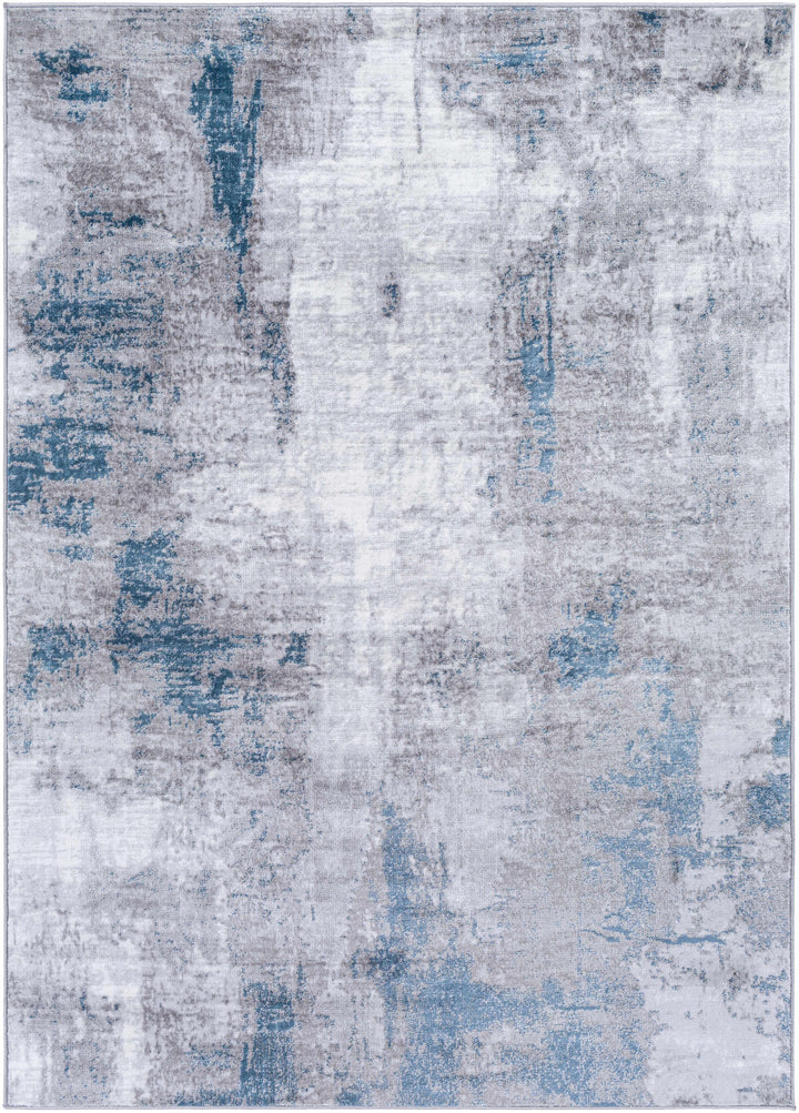Bugho Blue And Gray Modern Abstract Design Area Rug