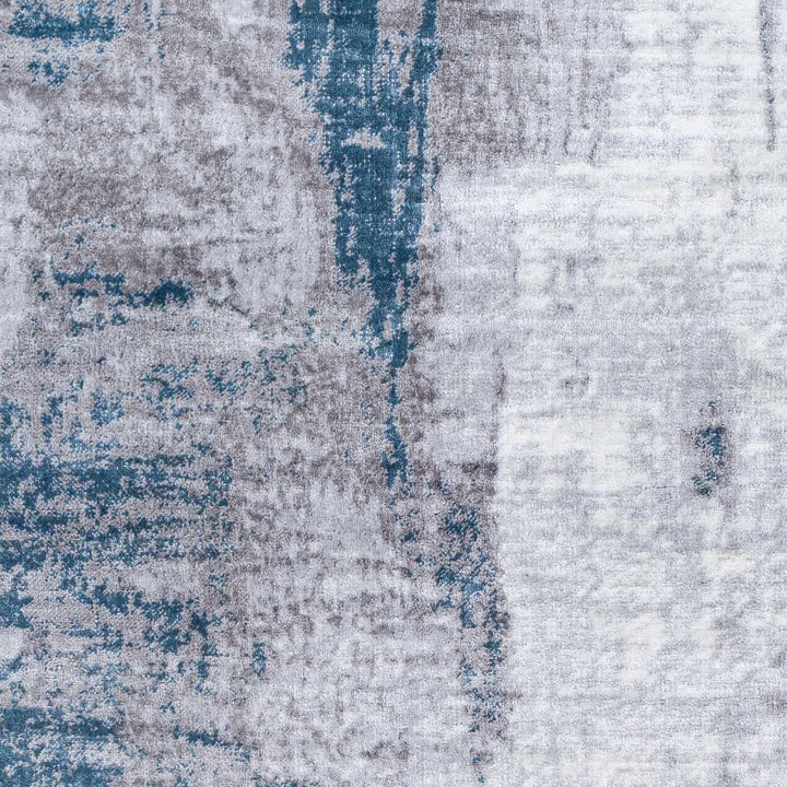 Bugho Blue And Gray Modern Abstract Design Area Rug