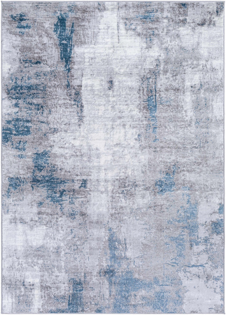 Bugho Blue And Gray Modern Abstract Design Area Rug - The Rug Decor