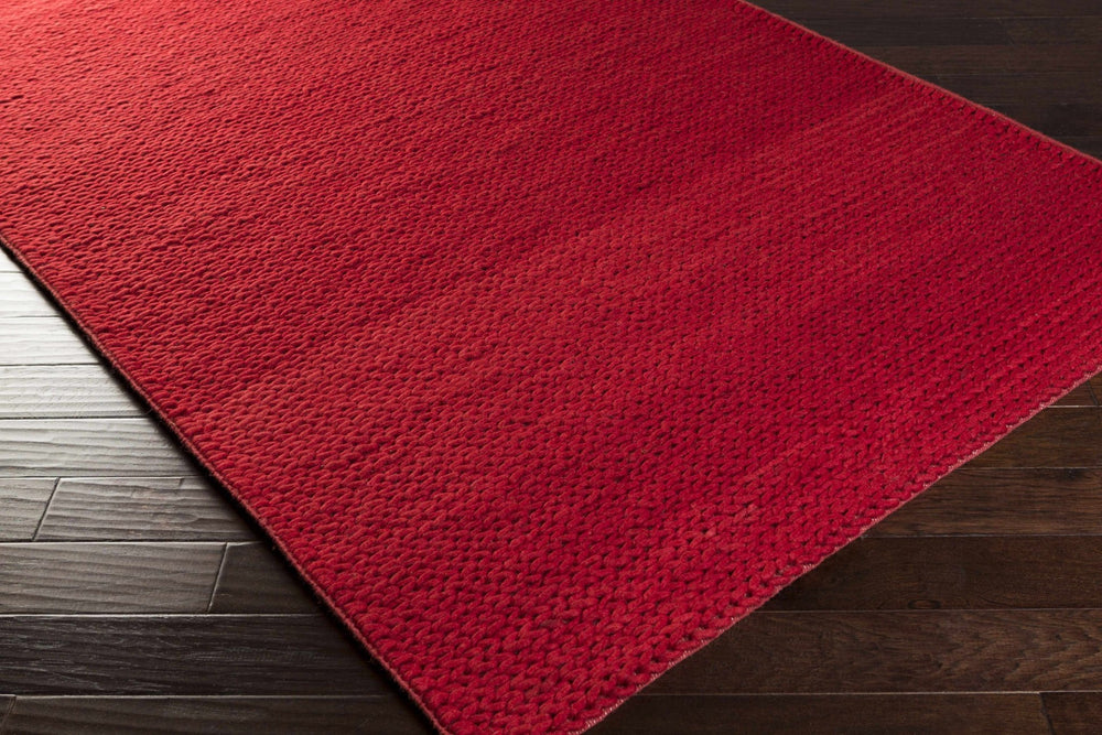 Bula Red Modern Style Hand Woven Wool Area Rug - The Rug Decor