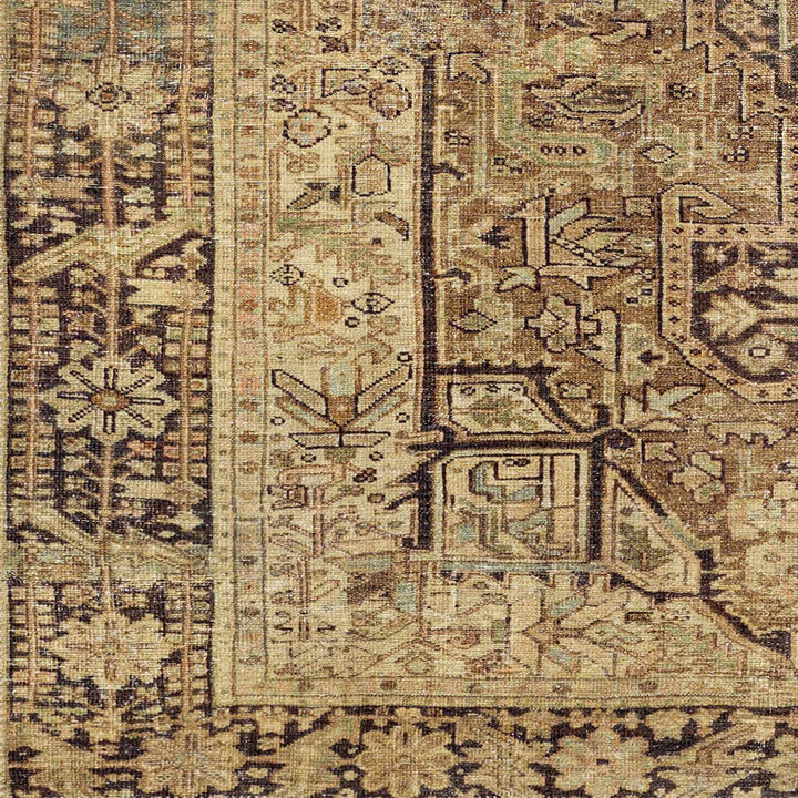 Buliran Beige And Brown Traditional Medallion Washable Area Rug - The Rug Decor