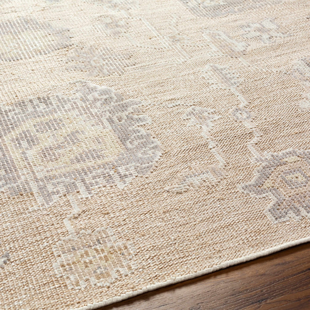 Bulusan Traditional Floral Design Beige Hand Knotted Outdoor Area Rug - The Rug Decor