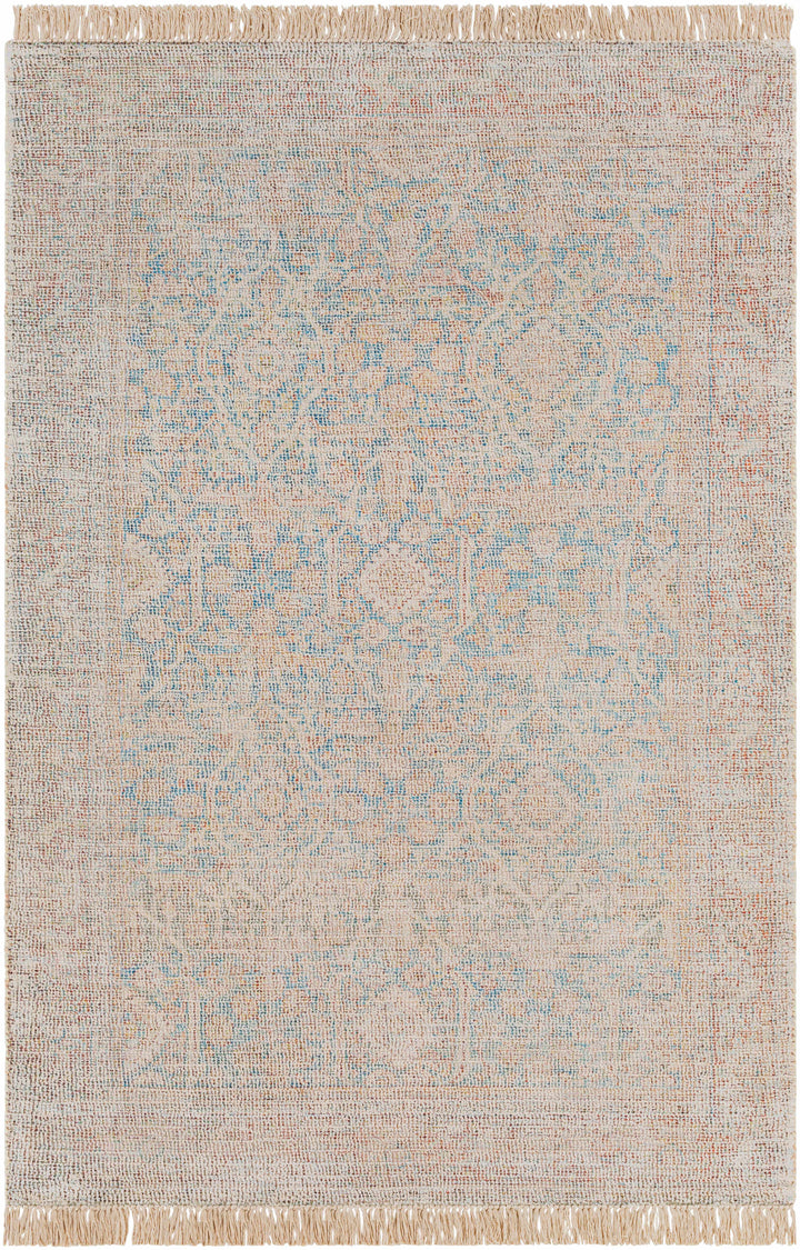 Bunawan Traditional Style Beige And Blue Hand Woven Area Rug
