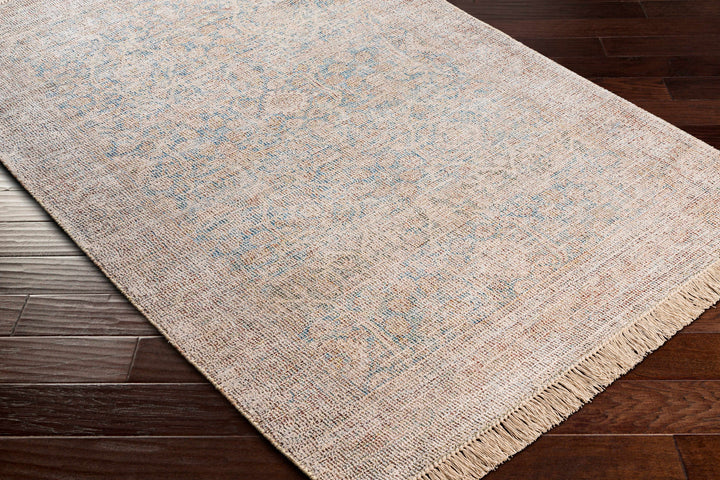 Bunawan Traditional Style Beige And Blue Hand Woven Area Rug