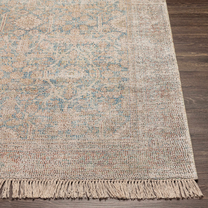 Bunawan Traditional Style Beige And Blue Hand Woven Area Rug