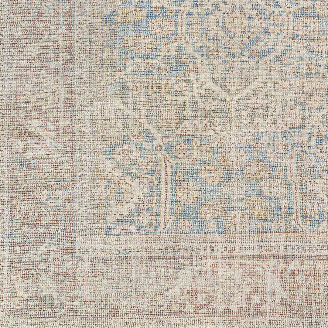 Bunawan Traditional Style Beige And Blue Hand Woven Area Rug
