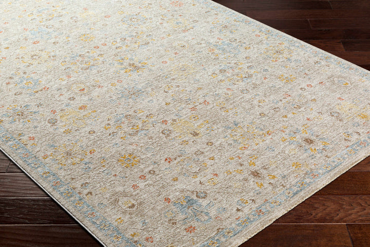 Burcu Traditional Oushak Design Beige And Gray Area Rug