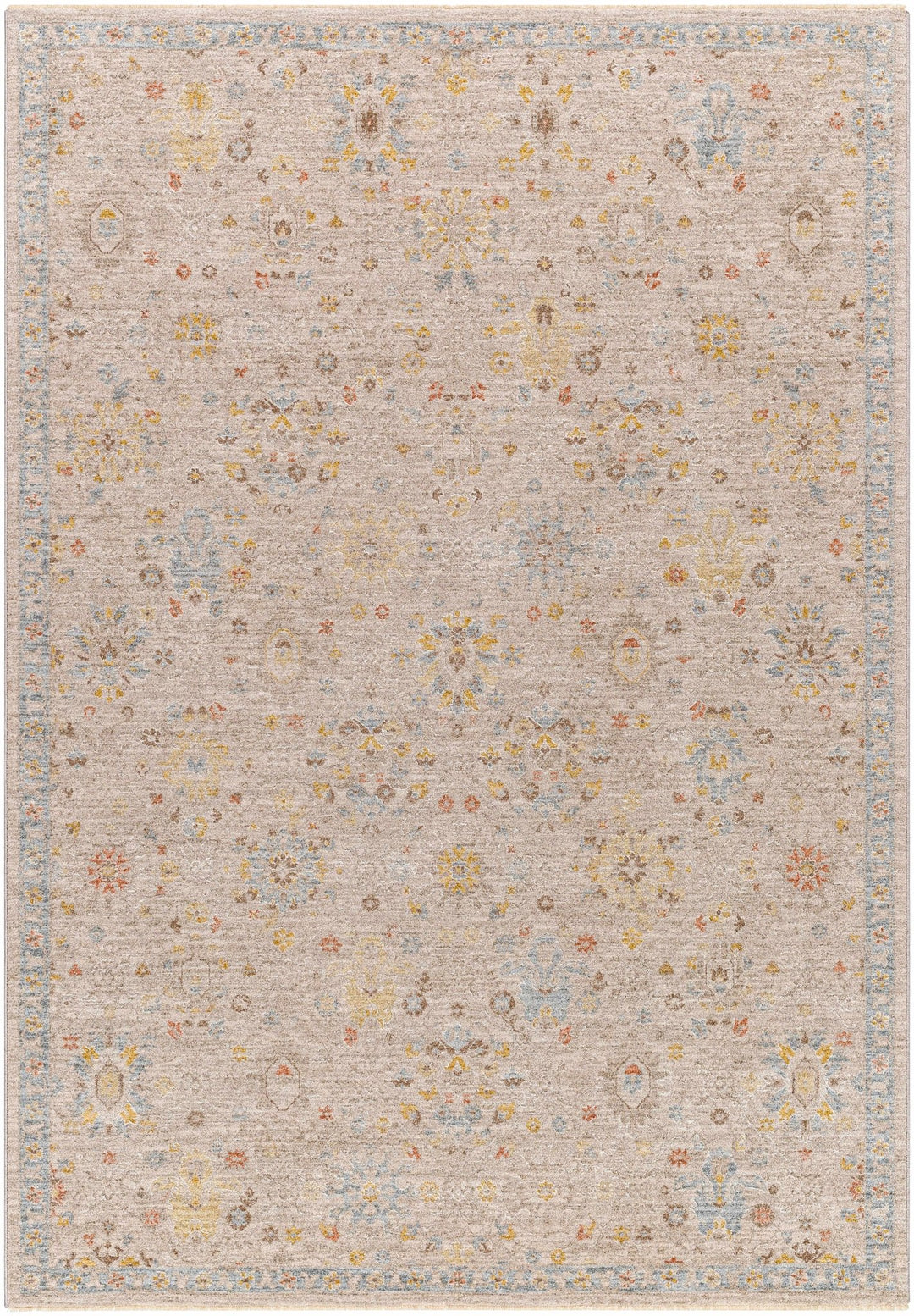 Burcu Traditional Oushak Design Beige And Gray Area Rug - The Rug Decor