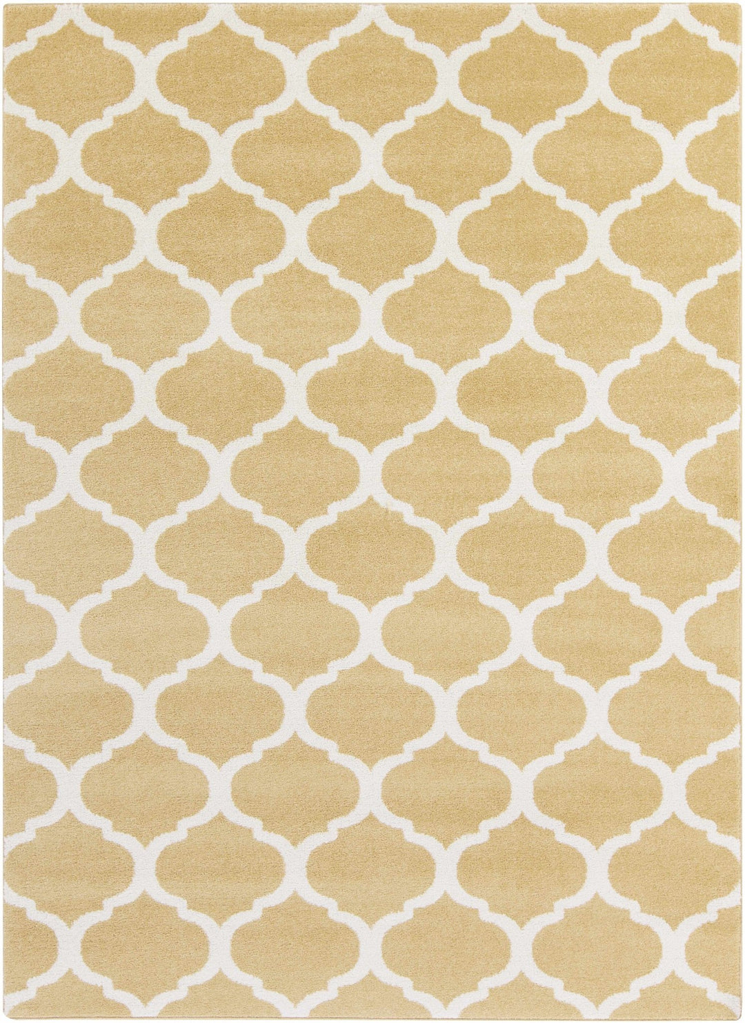 Burkettsville Modern Style Beige And White Area Rug - The Rug Decor
