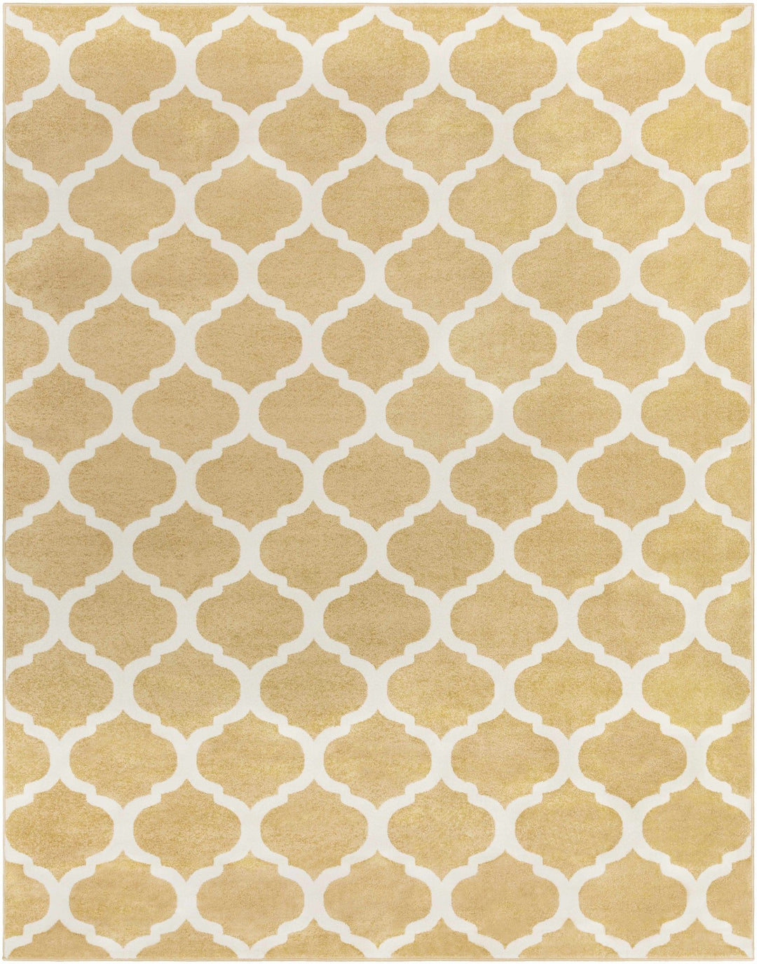 Burkettsville Modern Style Beige And White Area Rug - The Rug Decor