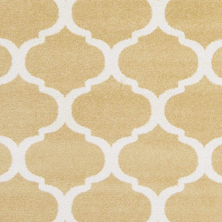 Burkettsville Modern Style Beige And White Area Rug - The Rug Decor