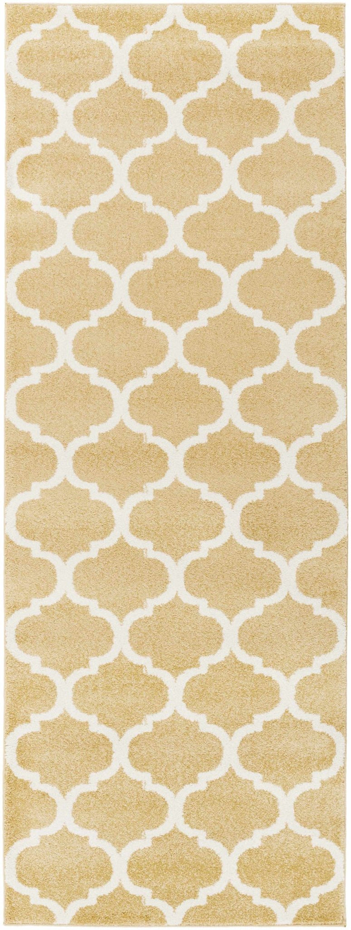 Burkettsville Modern Style Beige And White Area Rug - The Rug Decor