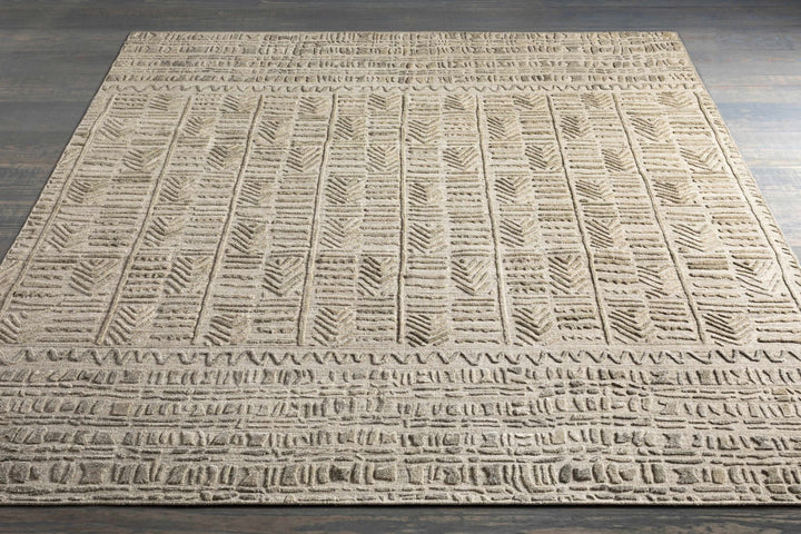 Burlington Modern Style Beige Hand Loomed Area Rug - The Rug Decor