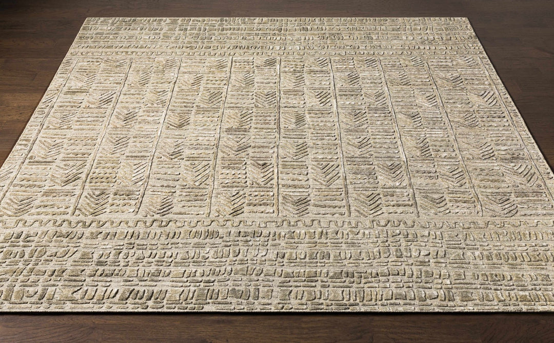Burlington Modern Style Beige Hand Loomed Area Rug - The Rug Decor