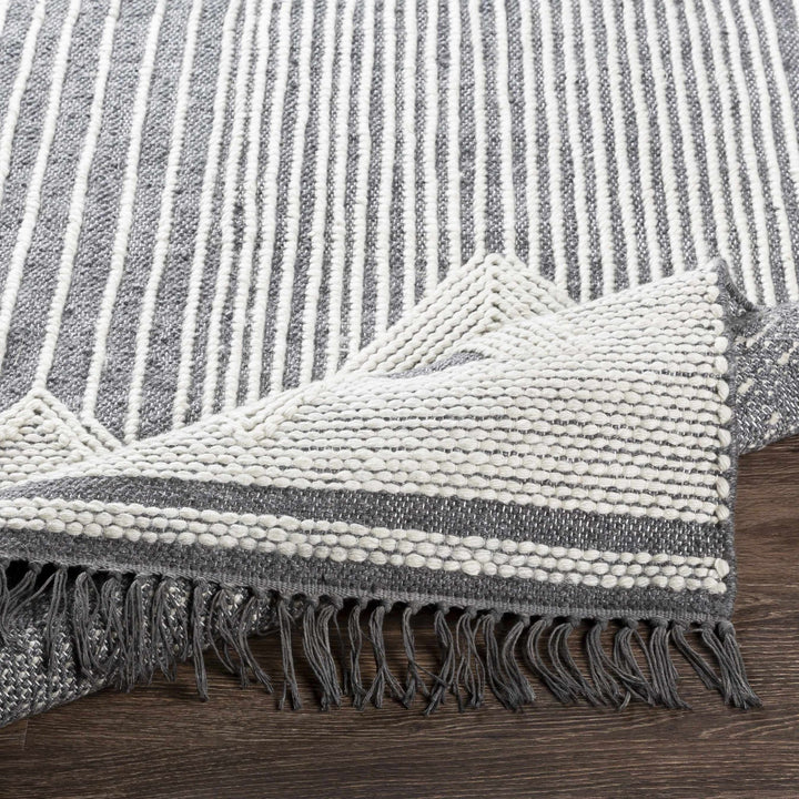 Burnopfield Charcoal And Ivory Modern Geometrical Design Area Rug - The Rug Decor