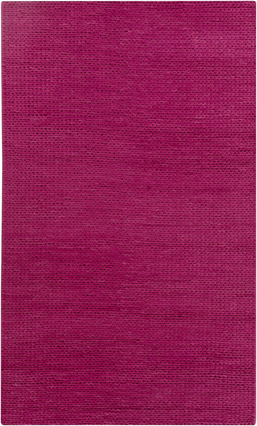 Burr Modern Solid Pink Hand Woven Wool Area Rug - The Rug Decor