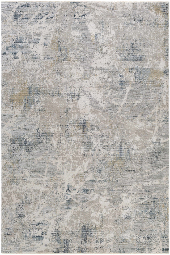 Burstwick Modern Abstract Design Gray And Blue Area Rug - The Rug Decor
