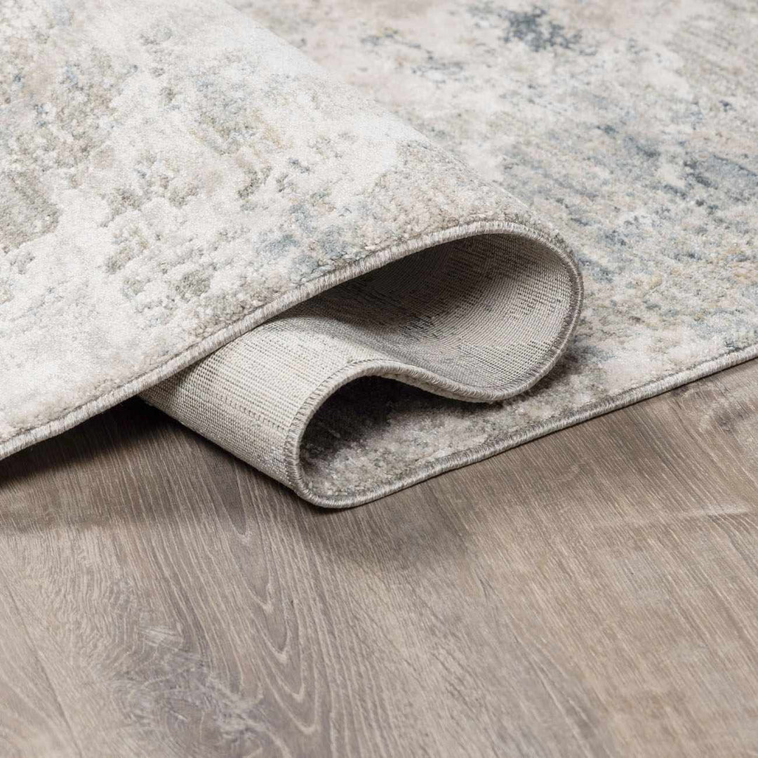 Burstwick Modern Abstract Design Gray And Blue Area Rug - The Rug Decor