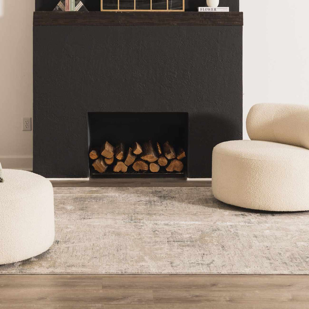 Burstwick Modern Abstract Design Gray And Blue Area Rug - The Rug Decor