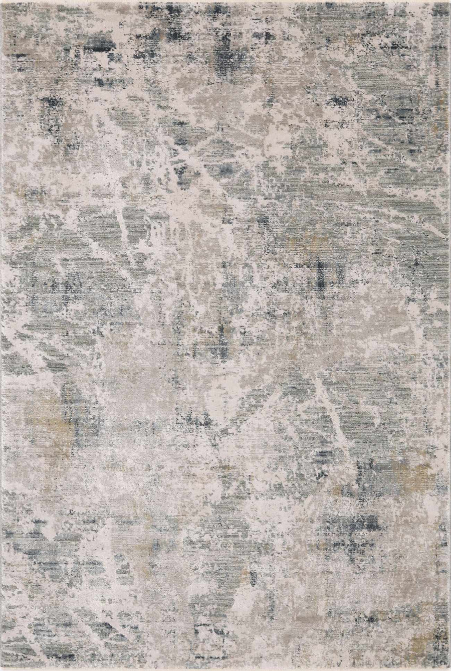 Burstwick Modern Abstract Design Gray And Blue Area Rug - The Rug Decor