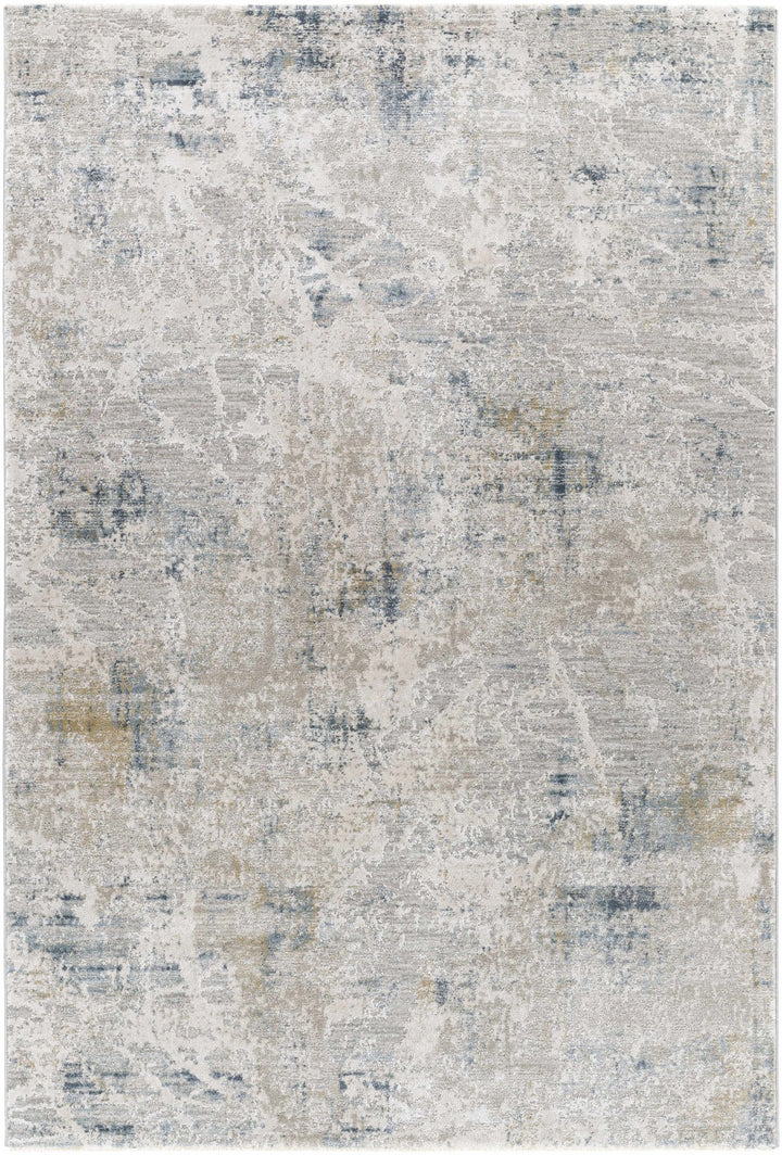 Burstwick Modern Abstract Design Gray And Blue Area Rug - The Rug Decor