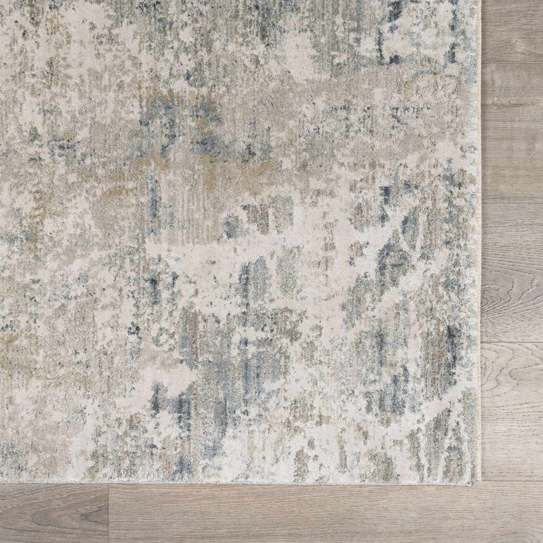 Burstwick Modern Abstract Design Gray And Blue Area Rug - The Rug Decor