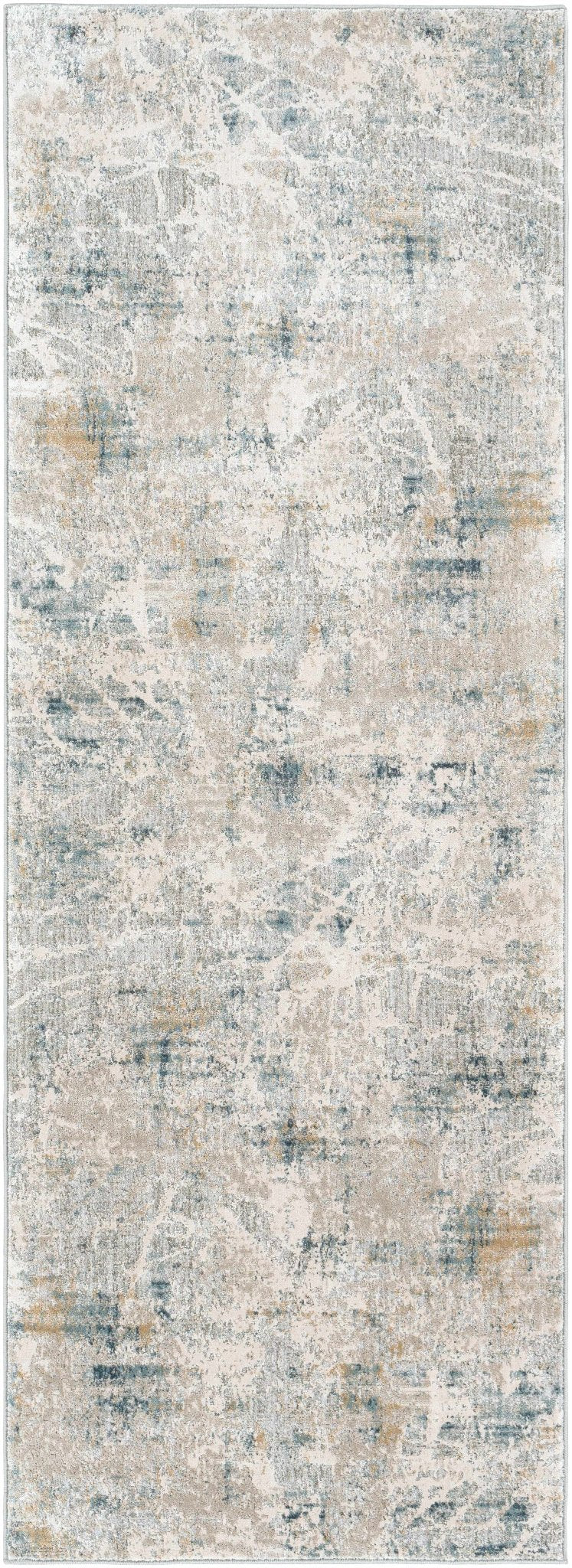 Burstwick Modern Abstract Design Gray And Blue Area Rug - The Rug Decor