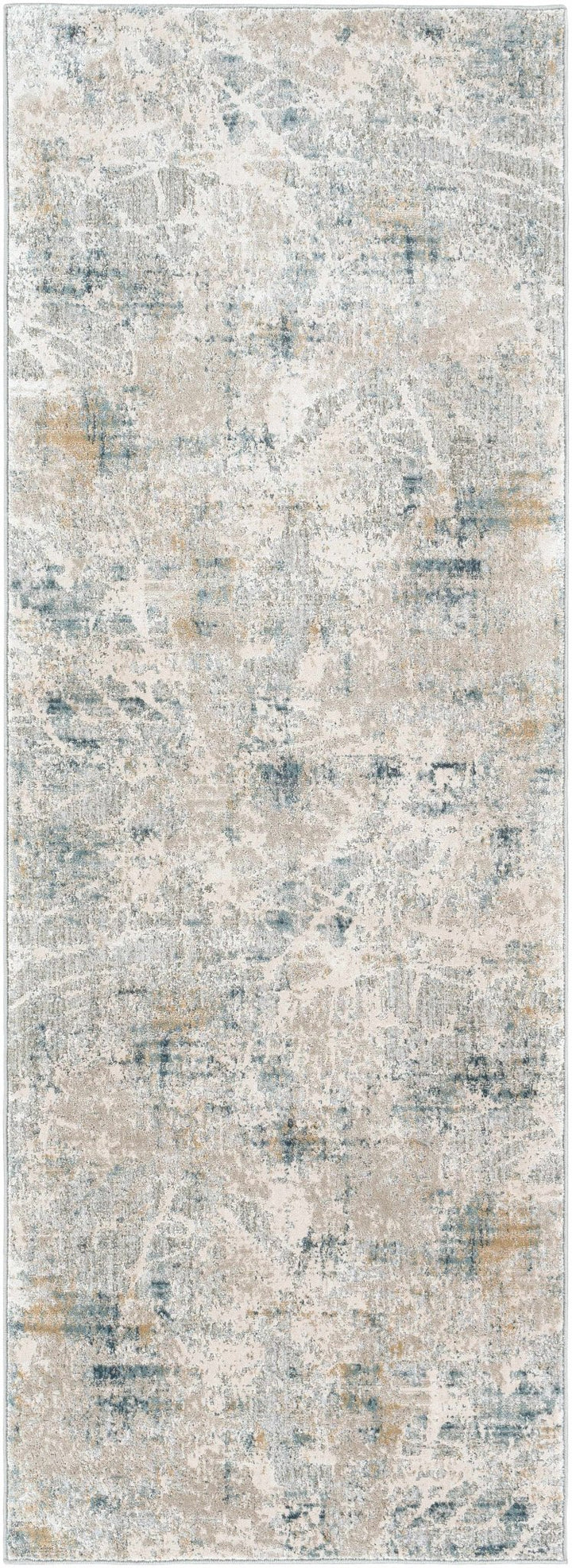 Burstwick Modern Abstract Design Gray And Blue Area Rug - The Rug Decor