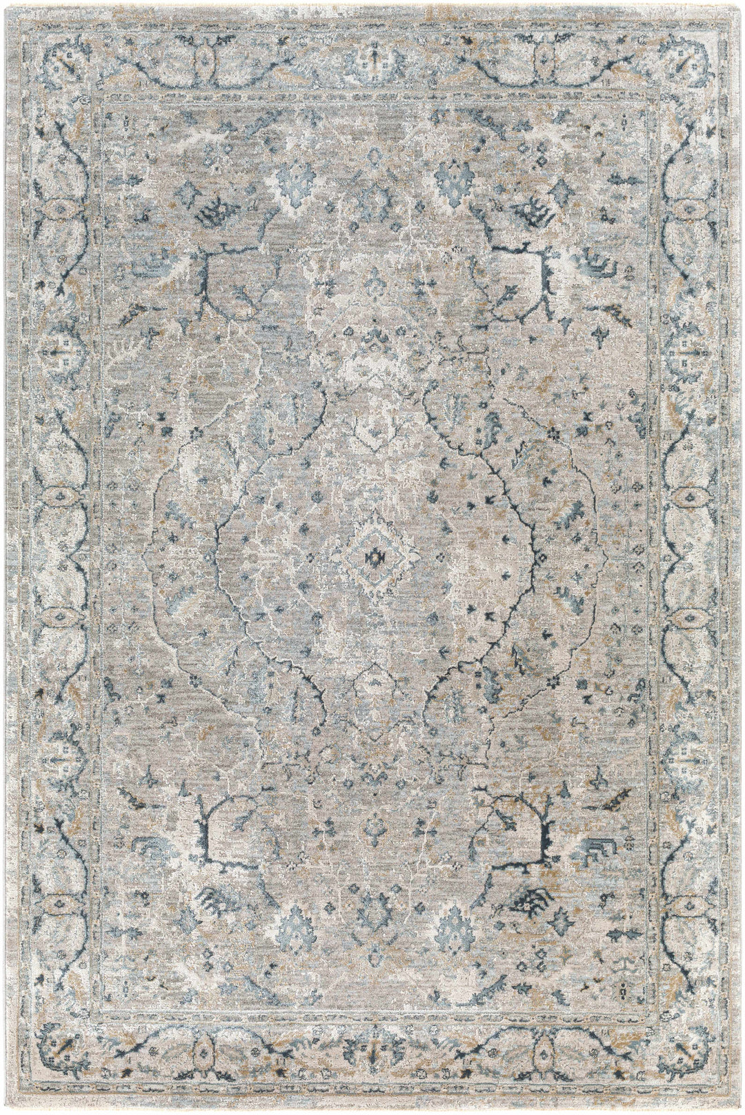 Bushnell Traditional Style Gray And Taupe Area Rug