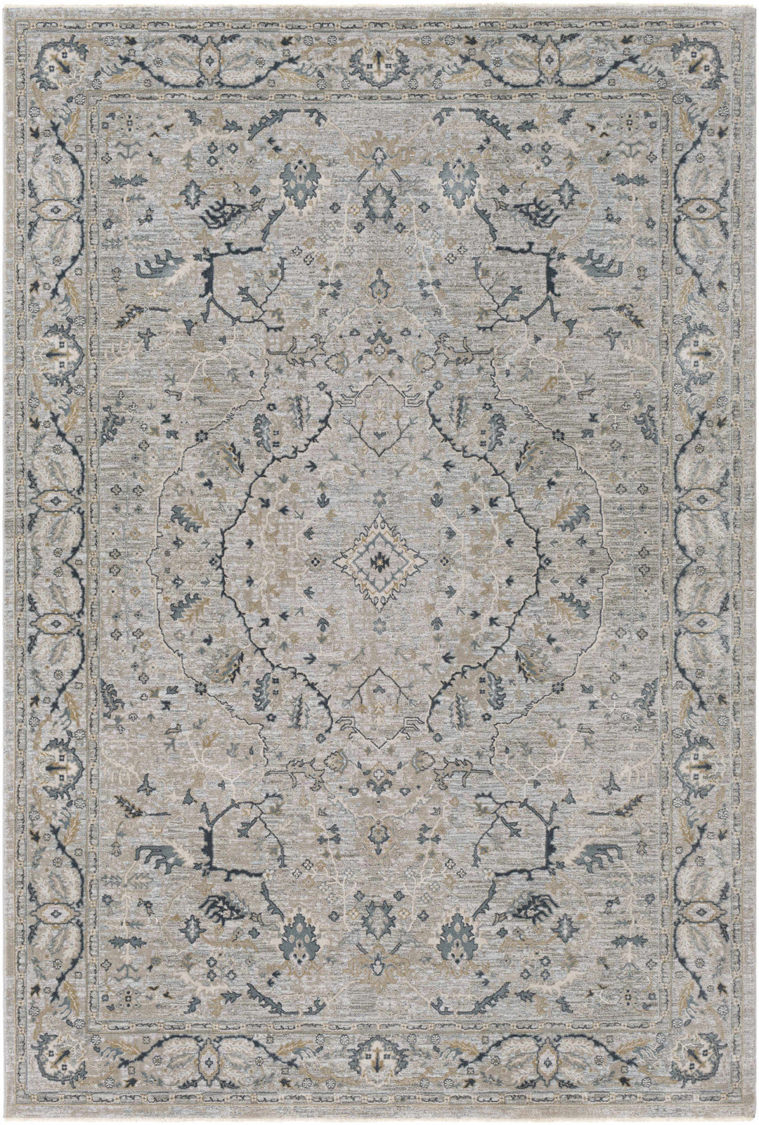 Bushnell Traditional Style Gray And Taupe Area Rug