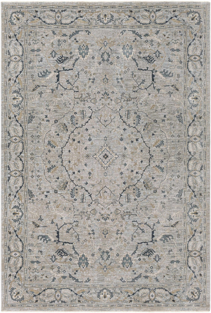 Bushnell Traditional Style Gray And Taupe Area Rug - The Rug Decor
