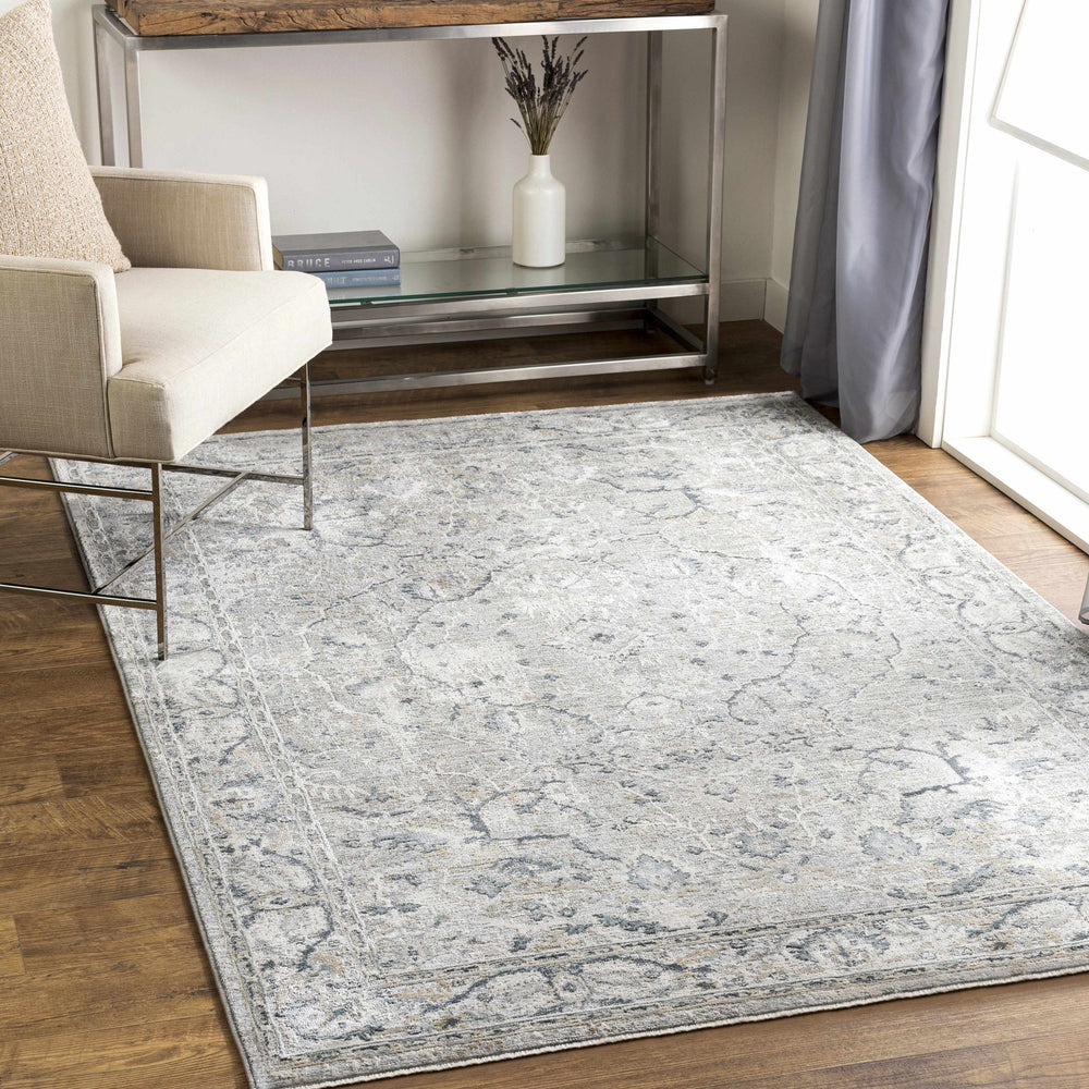 Bushnell Traditional Style Gray And Taupe Area Rug - The Rug Decor