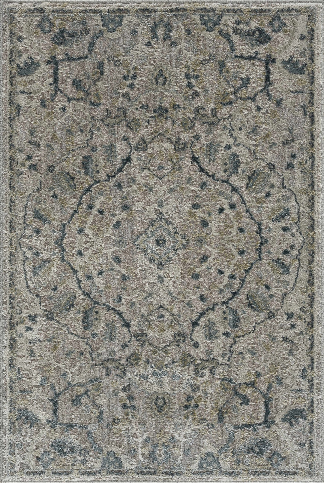 Bushnell Traditional Style Gray And Taupe Area Rug - The Rug Decor