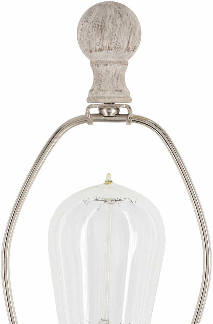 Butazon Traditional Floor Lamp – Gray Resin Base with Linen Shade - The Rug Decor
