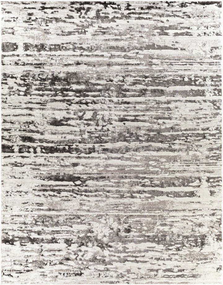 Butters Modern Abstract Design Ivory And Black Area Rug - The Rug Decor