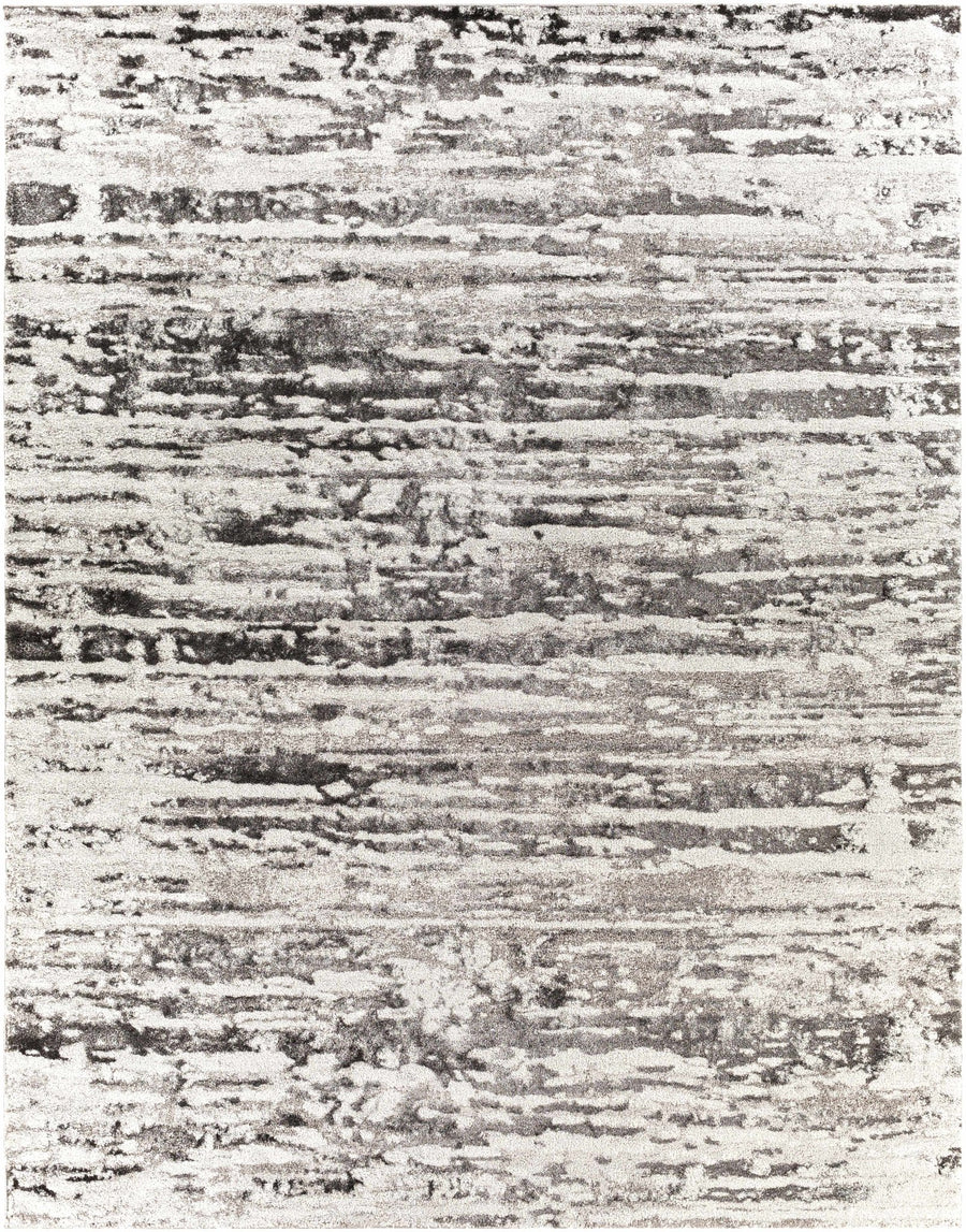 Butters Modern Abstract Design Ivory And Black Area Rug - The Rug Decor