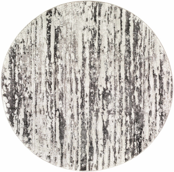 Butters Modern Abstract Design Ivory And Black Area Rug - The Rug Decor