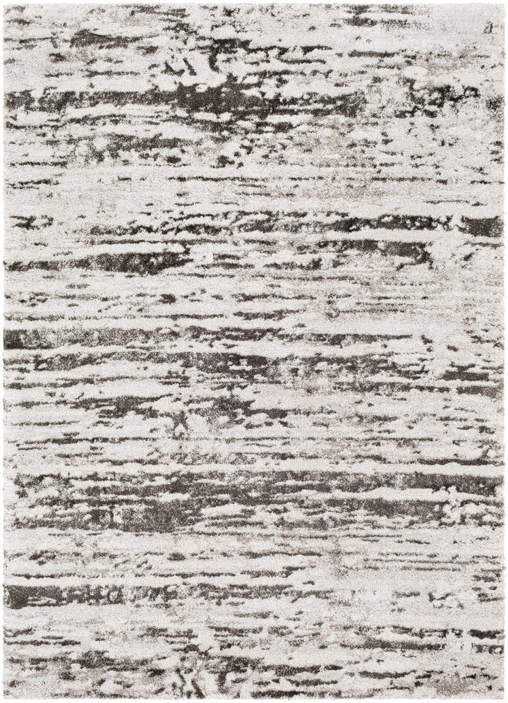 Butters Modern Abstract Design Ivory And Black Area Rug - The Rug Decor