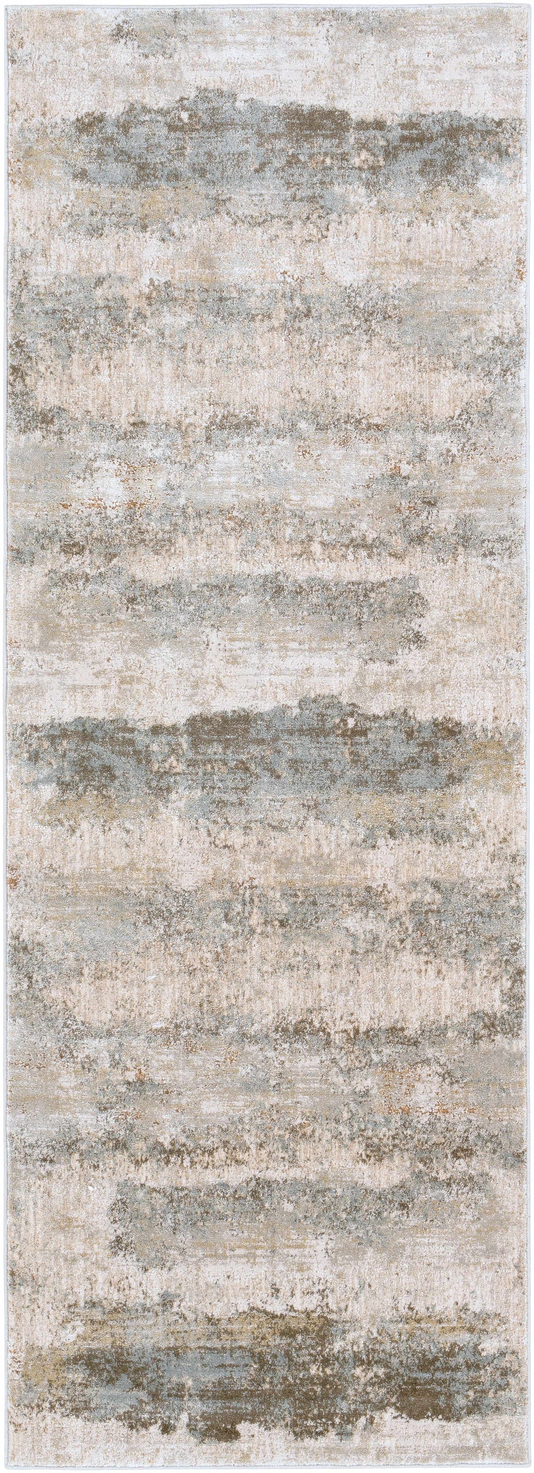 Bowdoinham Modern Abstract Design Gray And Beige Area Rug