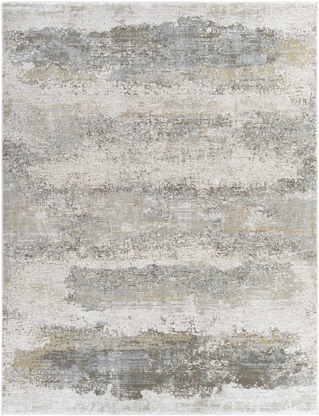 Bowdoinham Modern Abstract Design Gray And Beige Area Rug