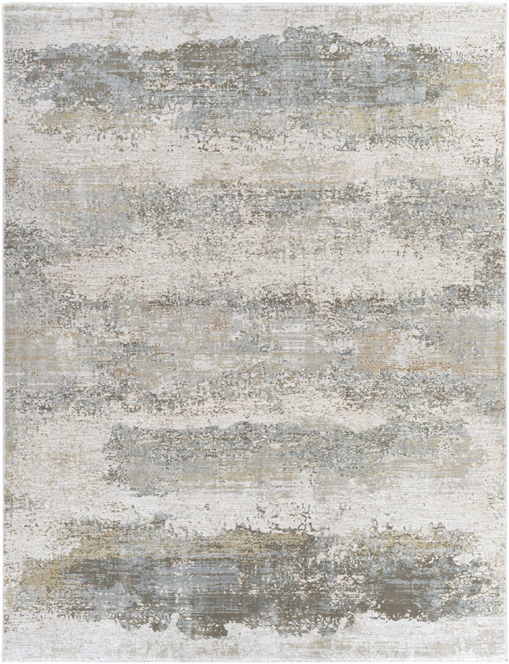 Bowdoinham Modern Abstract Design Gray And Beige Area Rug