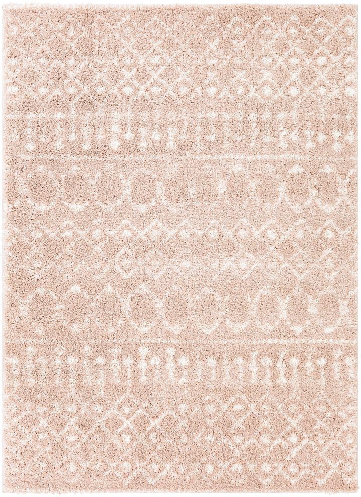 Box Peach Modern Style Area Rug