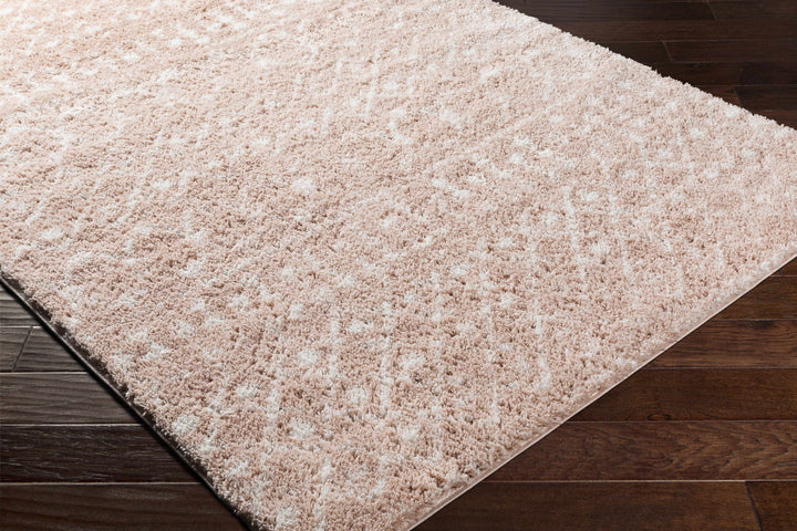 Box Peach Modern Style Area Rug